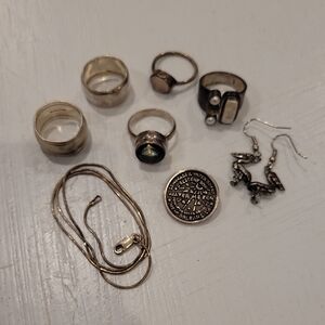 Lot of Sterling Silver Rings